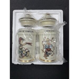 Vintage 1987 M.J. Hummel Spice Jars Cream of Tartar Cayenne New Set of 2